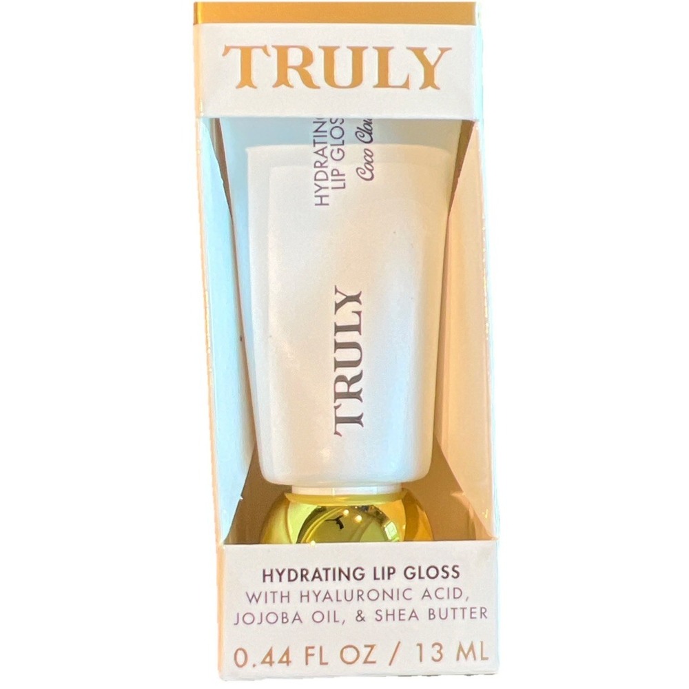 Truly COCO CLOUD Lip Gloss Clear‎ Silver Shimmer BNIB Hydrating Lip Oil